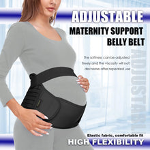 Load image into Gallery viewer, C.Erfei Maternity Belt Pregnancy Belly Band 3 in 1 Maternity Support Belt for Pregnant Back/Pelvic/Hip Pain, Maternity Band Belly Support for Pregnancy (Black, M: Fit Ab 35.5"-47.3") M: Fit Ab 35.5"-47.3" Black - # WOAA51210002-PRG
