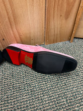 Load image into Gallery viewer, After Midnight Pink Floral Suede-like Men’s Smoking Red Bottom Prom Dress Shoes Style # 7017
