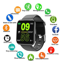 Load image into Gallery viewer, Sport Smart Watch For Men and  Women Blood Pressure Waterproof Ip67 Smartwatch Heart Rate Monitor Fitness Tracker Watch For Android IOS

