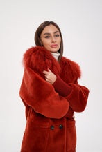 Load image into Gallery viewer, Genuine Lama Fur Peruvian Wool Coat
