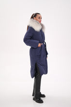 Load image into Gallery viewer, Genuine Silver Fox Down Fill Coat
