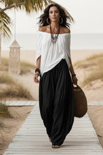 Load image into Gallery viewer, Women's One-Shoulder T-Shirt &amp; Wide-Leg Pants Two-Piece Set — Urban Casual Outfit
