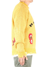 Load image into Gallery viewer, KIWI Heavy Gauge Ripped Knit Sweater with patches
