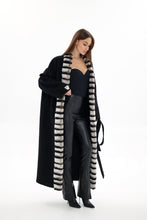 Load image into Gallery viewer, Genuine  French Orylag Fur Italian Cashmere Wool Coat
