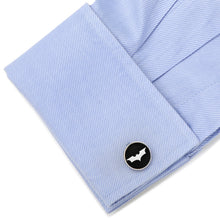 Load image into Gallery viewer, DC Batman Dark Knight Recessed Black Cufflinks
