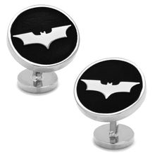 Load image into Gallery viewer, DC Batman Dark Knight Recessed Black Cufflinks
