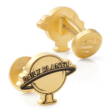 Load image into Gallery viewer, DC Superman Daily Planet Gold Cufflinks
