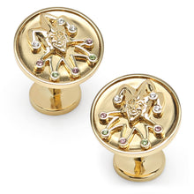 Load image into Gallery viewer, DC Joker Gold Cufflinks
