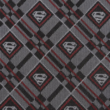 Load image into Gallery viewer, DC Superman Geometric Gray Silk Men's Tie
