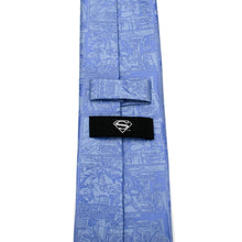 Load image into Gallery viewer, DC Superman Comic Blue Mens Tie
