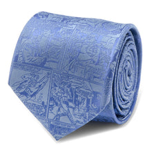 Load image into Gallery viewer, DC Superman Comic Blue Mens Tie
