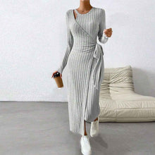 Load image into Gallery viewer, European &amp; Egyptian Solid Sleeve Long Dress
