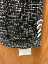 Load image into Gallery viewer, Moda Color Black/White checkered Turkish Slim Fit Double Breasted Wool Suit
