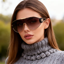 Load image into Gallery viewer, Women's Full-Frame Sports Aviator Sunglasses — Integrated Lens UV Protection

