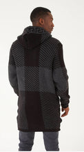 Load image into Gallery viewer, Lagos Red Men&#39;s Black Boxed Fashion Long Sweaters | Hoodie LS90
