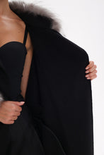 Load image into Gallery viewer, Saga®Furs Silver Fox Wool Alpaca Coat
