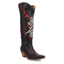 Load image into Gallery viewer, Dingo King of Clubs - Women&#39;s Leather Cowgirl Boots
