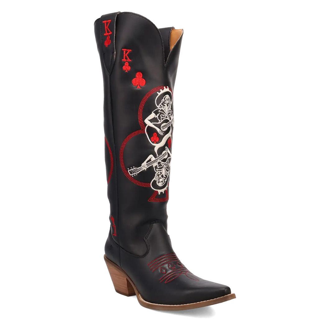 Dingo King of Clubs - Women's Leather Cowgirl Boots