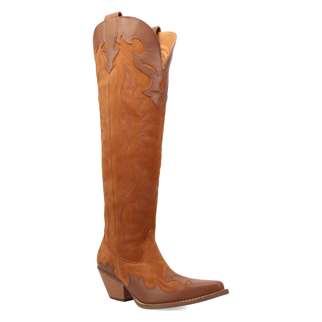 Dingo Drama Queen - Women's Suede Leather Cowgirl Boots