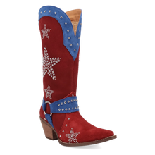 Load image into Gallery viewer, Dingo Lucky Stars - Women's Suede Cowgirl Boots

