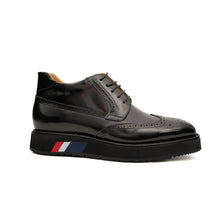 Load image into Gallery viewer, DIVINCH Black Patent Brogue Bootie
