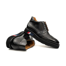 Load image into Gallery viewer, DIVINCH Black Patent Brogue Bootie
