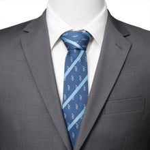 Load image into Gallery viewer, Disney Donald Duck Stripe Blue Men&#39;s Tie
