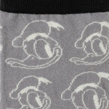 Load image into Gallery viewer, Disney Donald Duck Patterned Gray Socks and Mickey Mouse Blue Lapel Pin Gift Set
