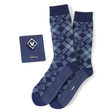 Load image into Gallery viewer, Disney Donald Duck Plaid Socks and Mickey Mouse Blue Lapel Pin Gift Set
