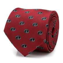 Load image into Gallery viewer, Disney Pixar The Incredibles Logo Red Men&#39;s Tie
