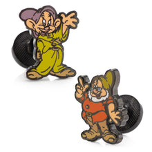 Load image into Gallery viewer, Disney Snow White Dopey &amp; Doc Cufflinks
