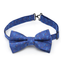 Load image into Gallery viewer, Disney Aladdin Genie Scattered Blue Big Boys&#39; Bow Tie
