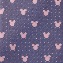 Load image into Gallery viewer, Disney Mickey Mouse Purple and Pink Dot Silhouette Tie
