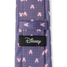 Load image into Gallery viewer, Disney Mickey Mouse Purple and Pink Dot Silhouette Tie
