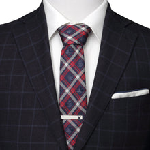 Load image into Gallery viewer, Disney Mickey and Friends Navy Plaid Men's Tie
