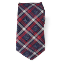 Load image into Gallery viewer, Disney Mickey and Friends Navy Plaid Men's Tie
