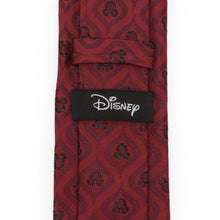 Load image into Gallery viewer, Disney Mickey Mouse Holiday Metallic Black Silk Men's Tie
