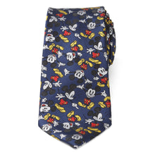 Load image into Gallery viewer, Disney Mickey Mouse Action Navy Men&#39;s Tie
