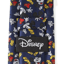 Load image into Gallery viewer, Disney Mickey Mouse Action Navy Men&#39;s Tie
