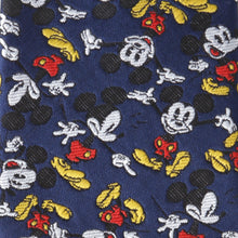 Load image into Gallery viewer, Disney Mickey Mouse Action Navy Men&#39;s Tie
