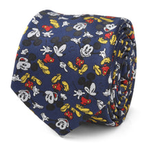 Load image into Gallery viewer, Disney Mickey Mouse Action Navy Men&#39;s Tie
