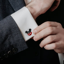 Load image into Gallery viewer, Disney Mickey and Minnie Mouse "I Love Us" Cufflinks
