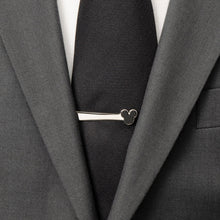 Load image into Gallery viewer, Disney Mickey Mouse Onyx Stainless Steel Tie Bar
