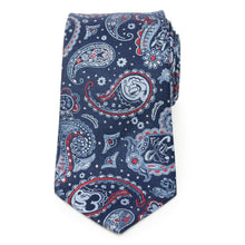 Load image into Gallery viewer, Disney Mickey and Friends Paisley Blue Multi Men's Tie
