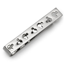 Load image into Gallery viewer, Disney Mickey Mouse Silhouette Cutout Silver Tie Bar
