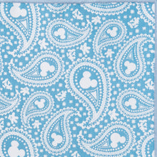 Load image into Gallery viewer, Disney Mickey Mouse Paisley Teal Pocket Square
