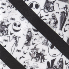 Load image into Gallery viewer, Disney The Nightmare Before Christmas Striped Black Men's Tie
