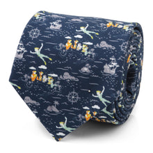 Load image into Gallery viewer, Disney Peter Pan Flying Blue Men&#39;s Tie
