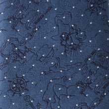 Load image into Gallery viewer, Disney Peter Pan Treasure Map Navy Dot Men&#39;s Tie
