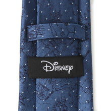 Load image into Gallery viewer, Disney Peter Pan Treasure Map Navy Dot Men&#39;s Tie
